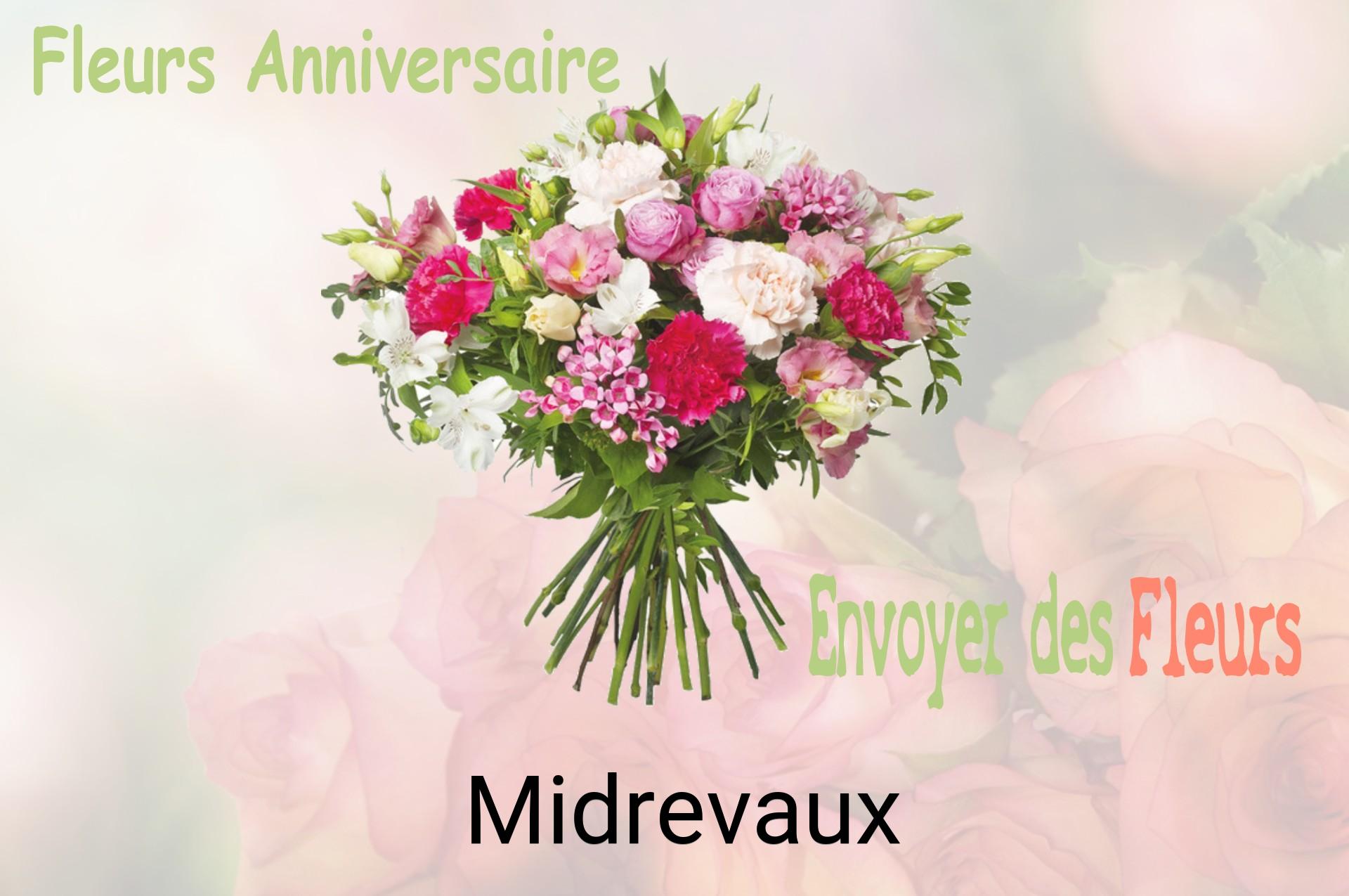 Bouquet de fleurs d’anniversaire livré à Midrevaux