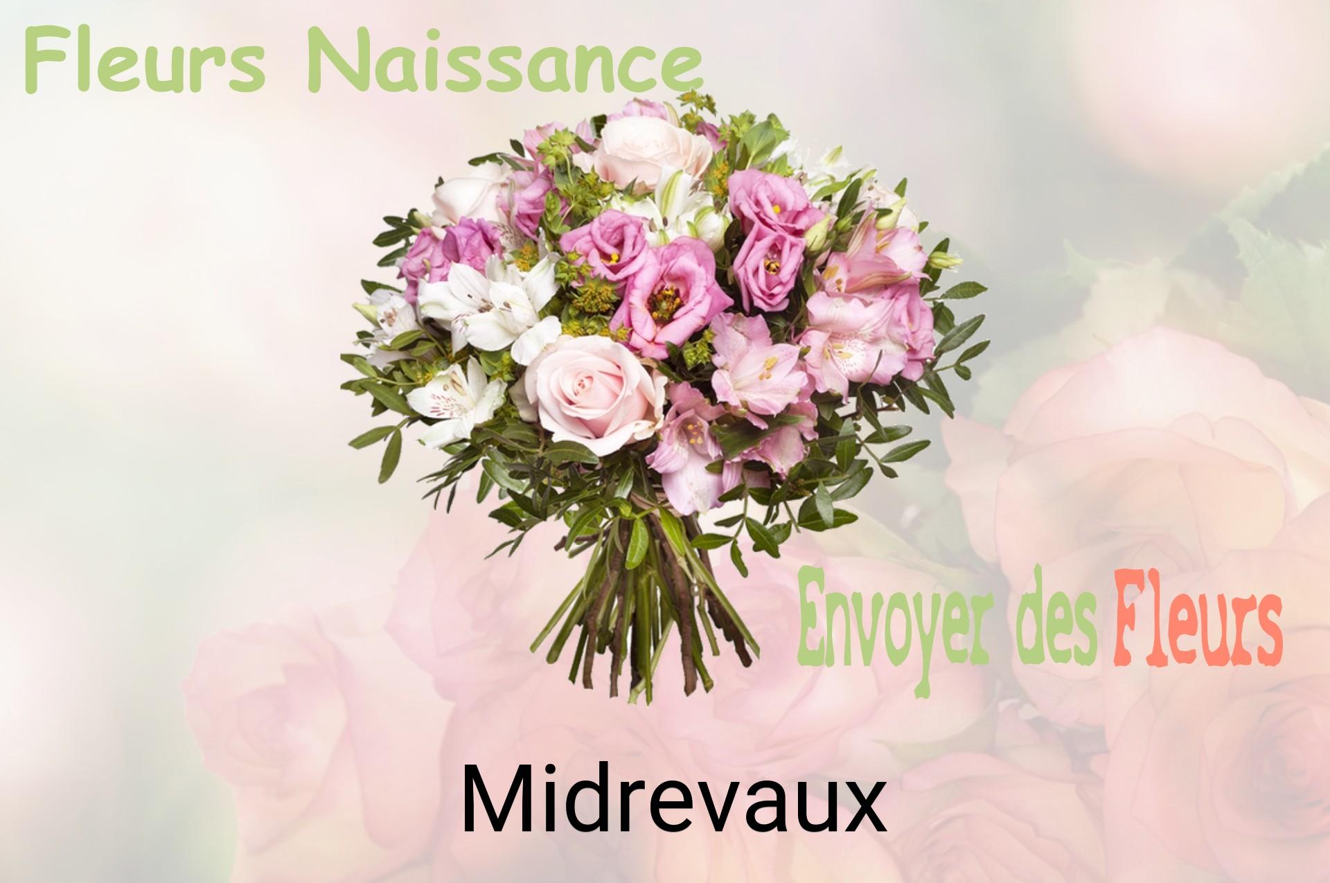Bouquet de fleurs de naissance livré à Midrevaux
