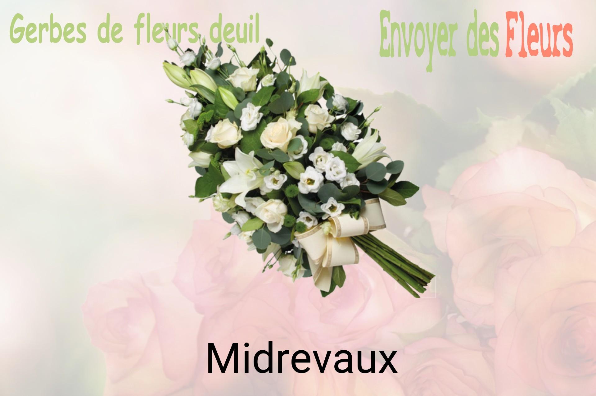 Gerbe de fleurs de deuil livrée à Midrevaux